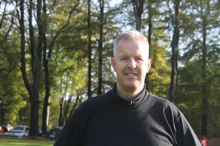 André van der Woude, hoofdgreenkeeper op de Veluwse Golf Club. André van der Woude, hoofdgreenkeeper op de Veluwse Golf Club.